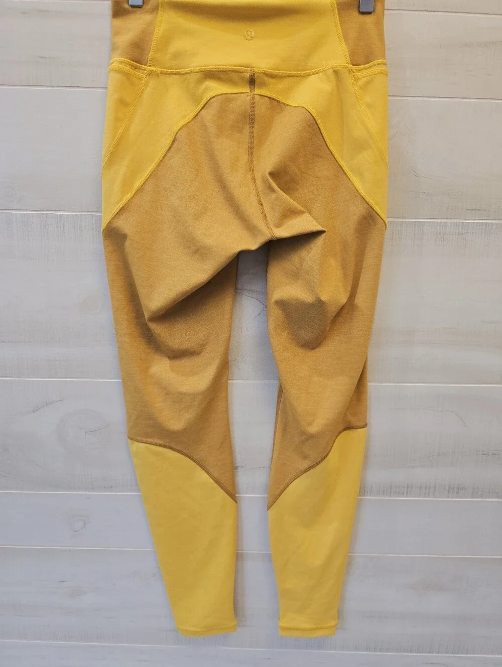 {8} Lululemon Early Extension Hi-Rise Tight Heathered Fools Gold & Honey Lemon - Picture 8 of 13